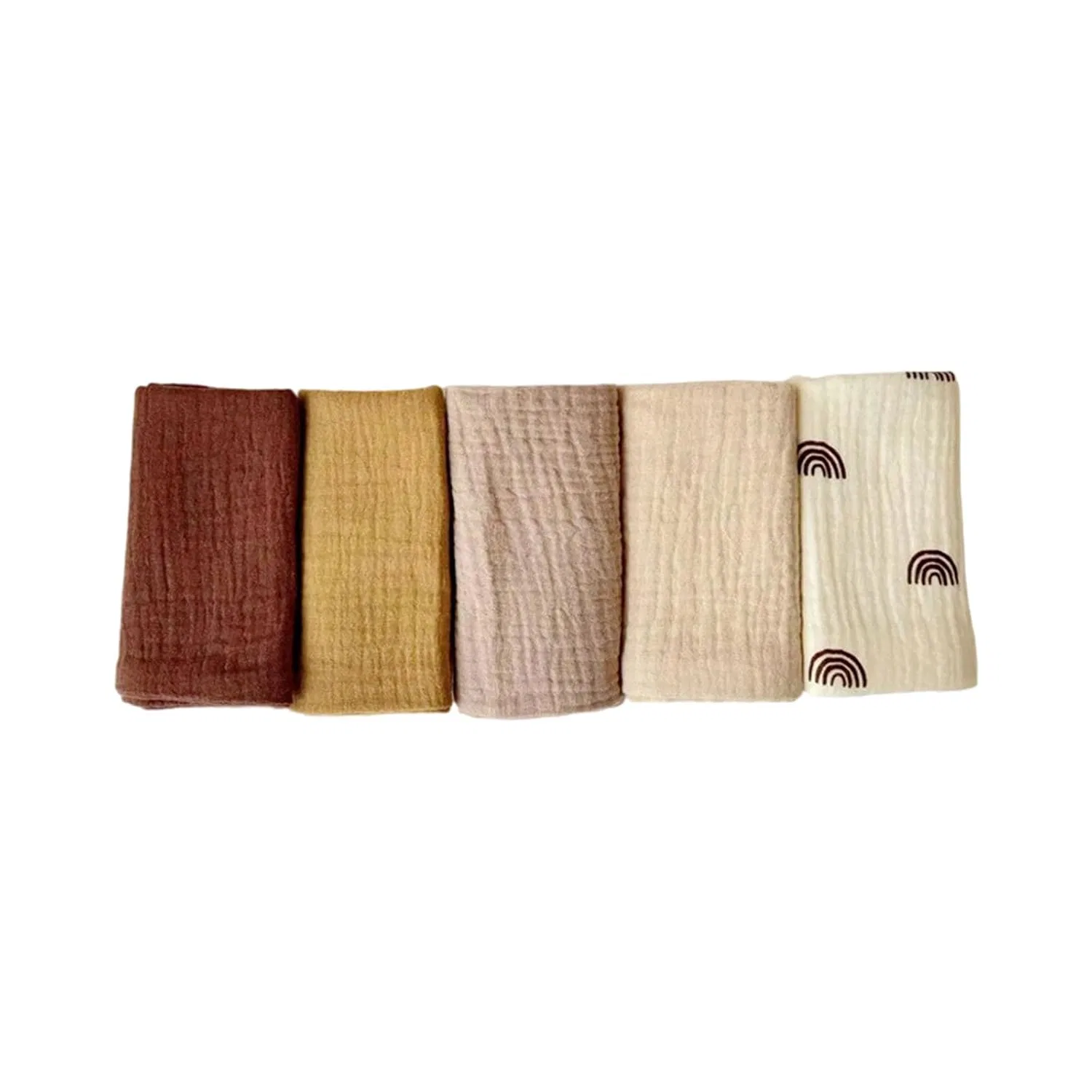 Набор детских салфеток из хлопка 25x25 см, Gissroys, Set 2