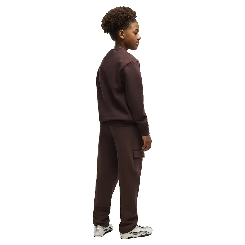 Детский спортивный костюм для мальчиков с принтом Essential Elevated Relaxed & Cargo Puma, Brown — фото 2