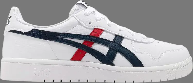 

Кроссовки japan s gs 'white classic red' Asics, белый