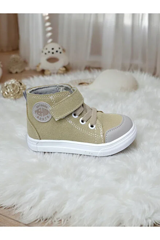 Детские ботинки для девочек с ортопедической стелькой Patik Bebe, Sand — фото 3