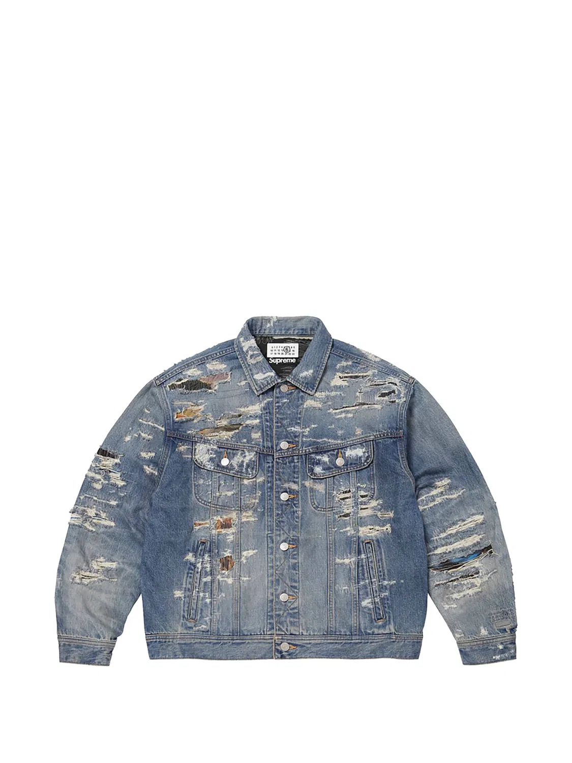 Джинсовая куртка из коллаборации с MM6 Maison Margiela Supreme, синий