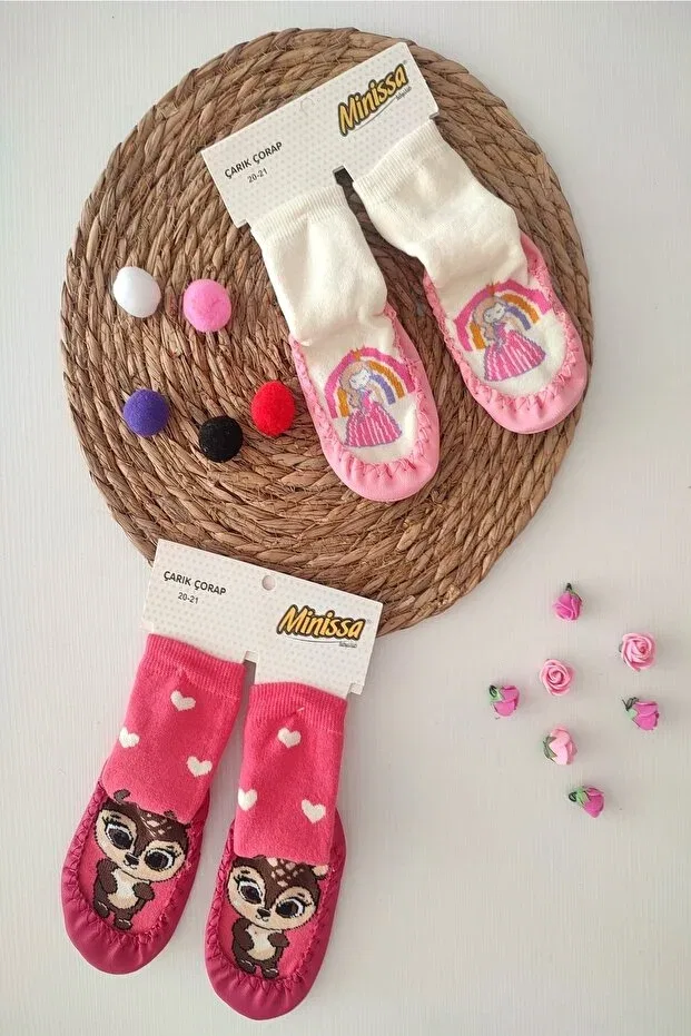 Детские носки-следки с животным принтом Dubi Baby, Multicolor