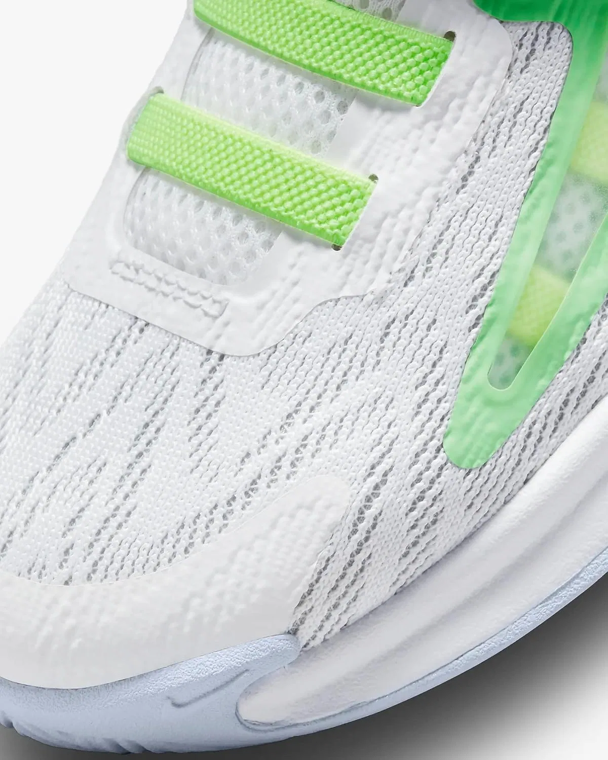 Детские кроссовки для мальчиков с высоким верхом Nike, White/Black-Barely Volt-Grey Fog — фото 2