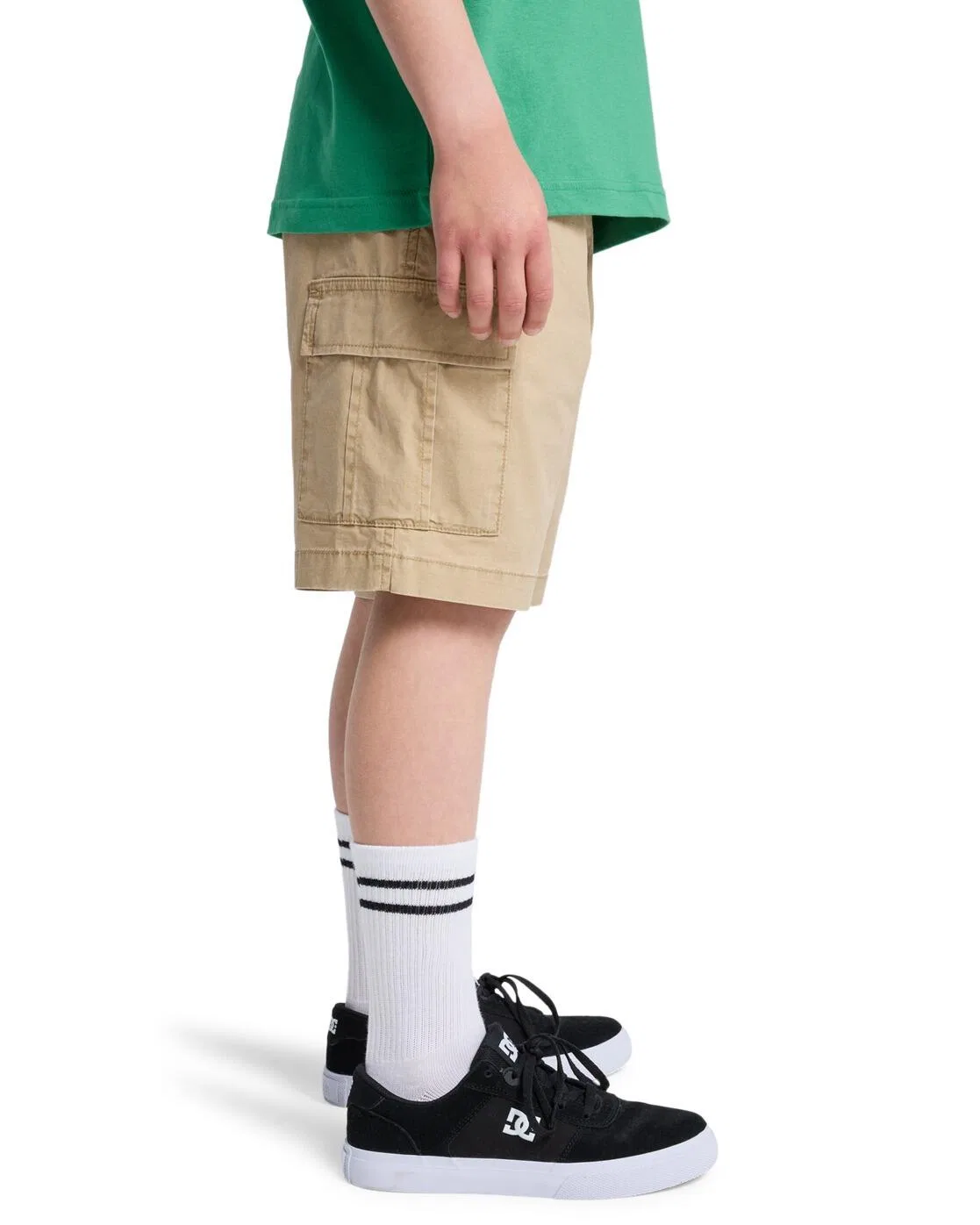 Детские эластичные карго-шорты TAXER Quiksilver, Khaki — фото 3