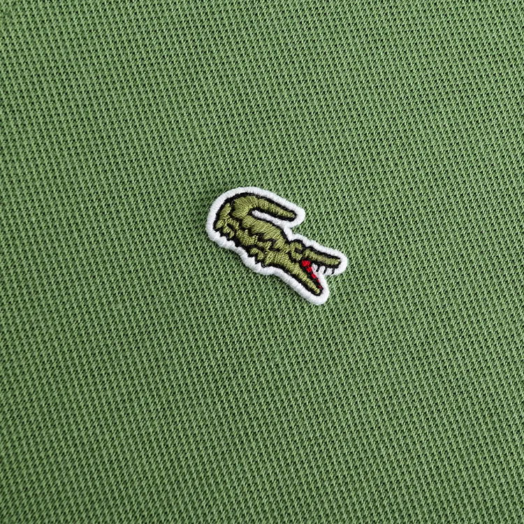 Поло для детей, умеренная растяжимость, Lacoste, Wild Arugula Green — фото 4