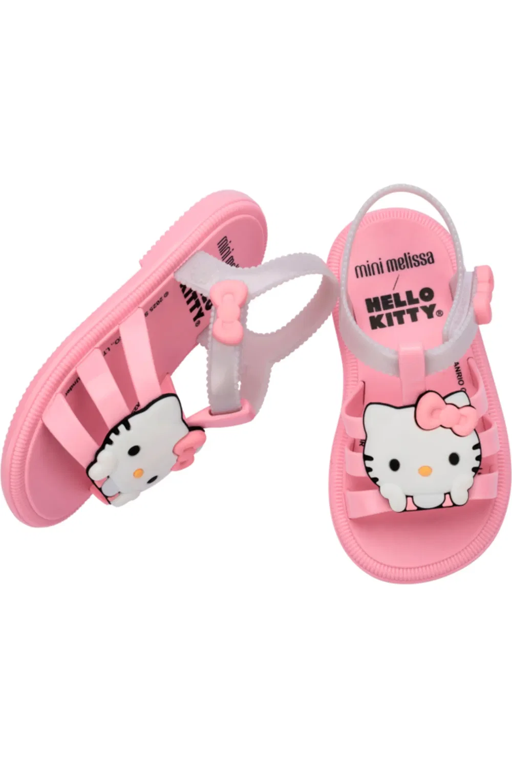 Сандалии детские с аппликацией Hello Kitty Hip Sandal Mini Melissa, розовый/белый — фото 4