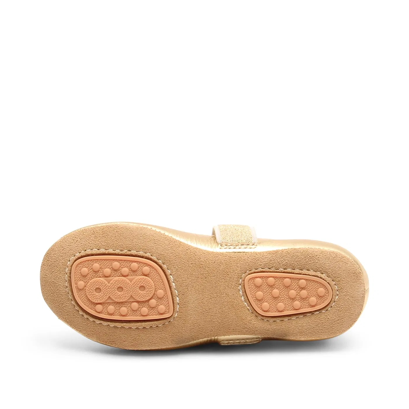 Детские балетки для девочек из натуральной кожи Ballet Bisgaard, Golden 02 Gold — фото 4
