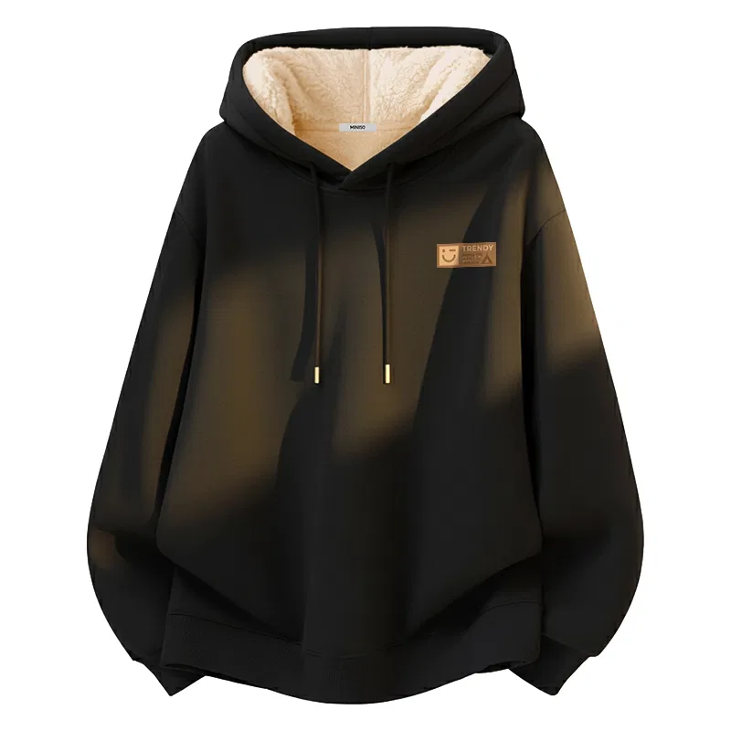 Детский свитшот с принтом Heavyweight Sherpa Thermal MINISO, Black