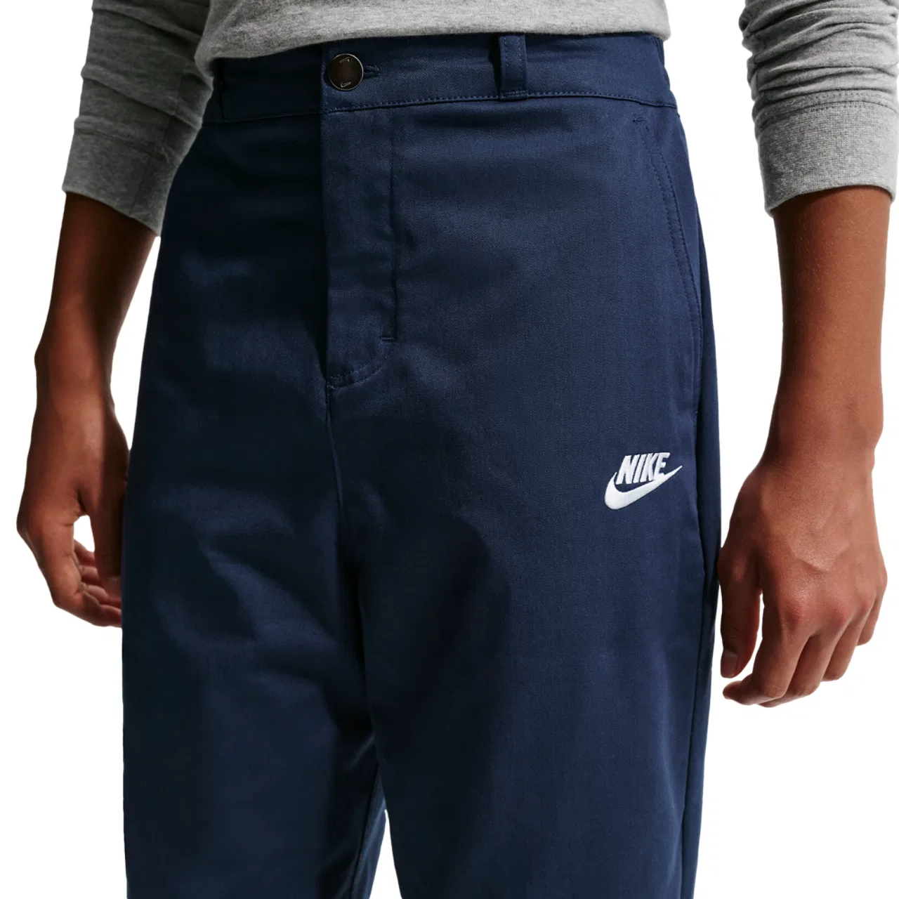 Брюки для мальчиков NSW Club Woven Everyday Pant Nike, цвет Midnight Navy/White