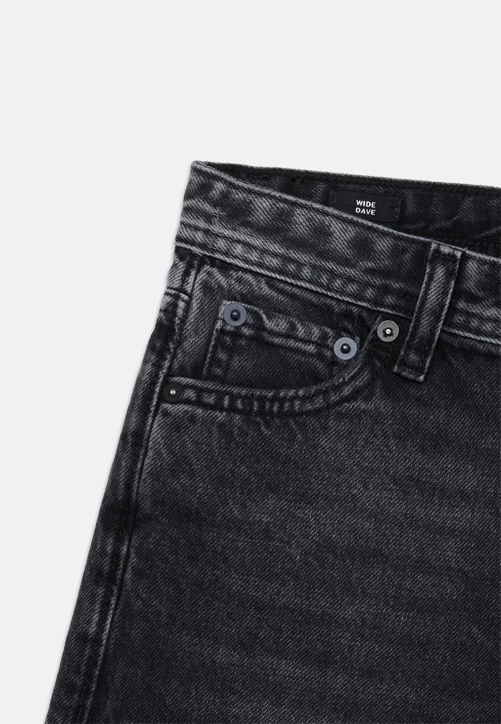 Jjidave jjoriginal - джинсы прямого кроя Jack & Jones Junior, Black Denim — фото 4