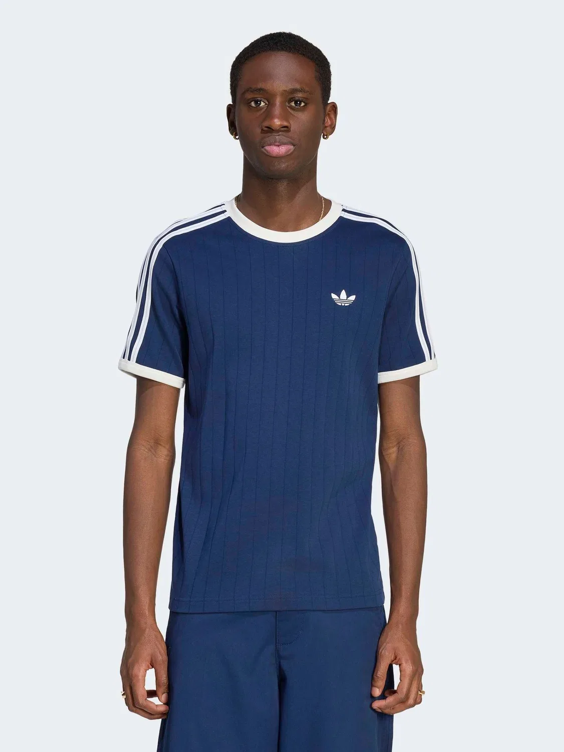Футболка Drop Needle 3-Stripes, adidas Originals, синяя