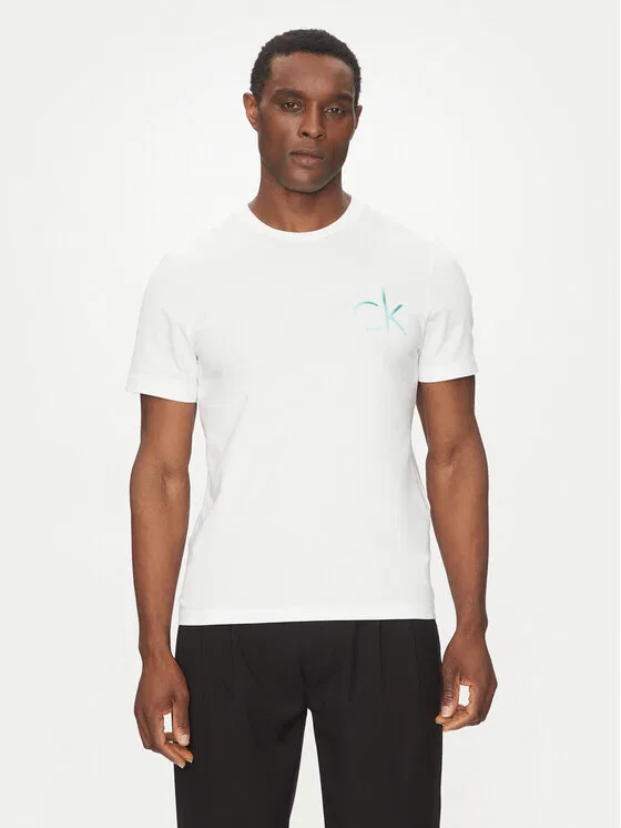 Футболка regular fit Chest Logo Calvin Klein, белый