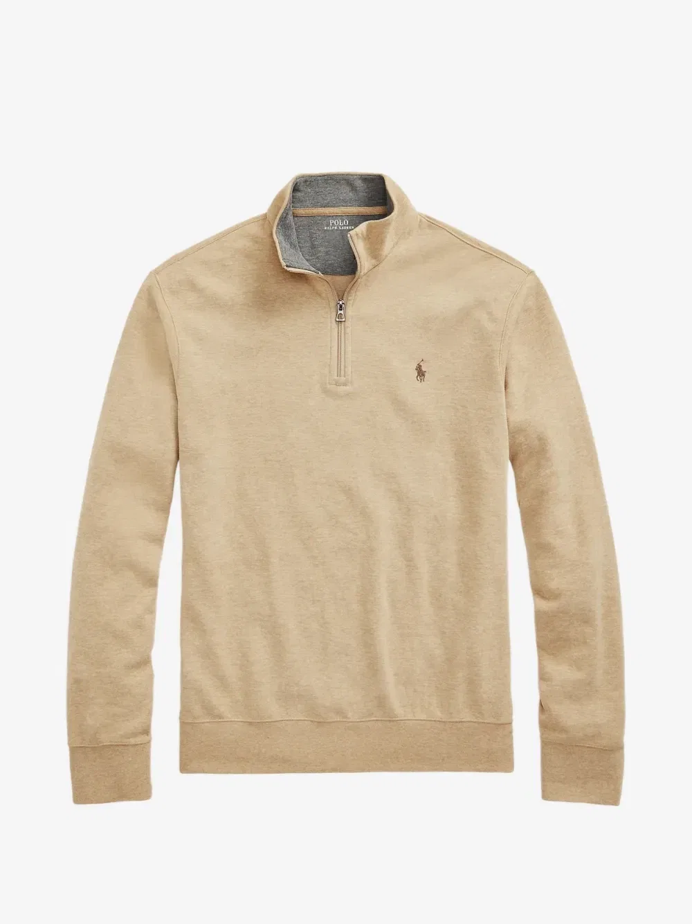 Свитер на молнии до середины груди Polo Ralph Lauren, бежевый
