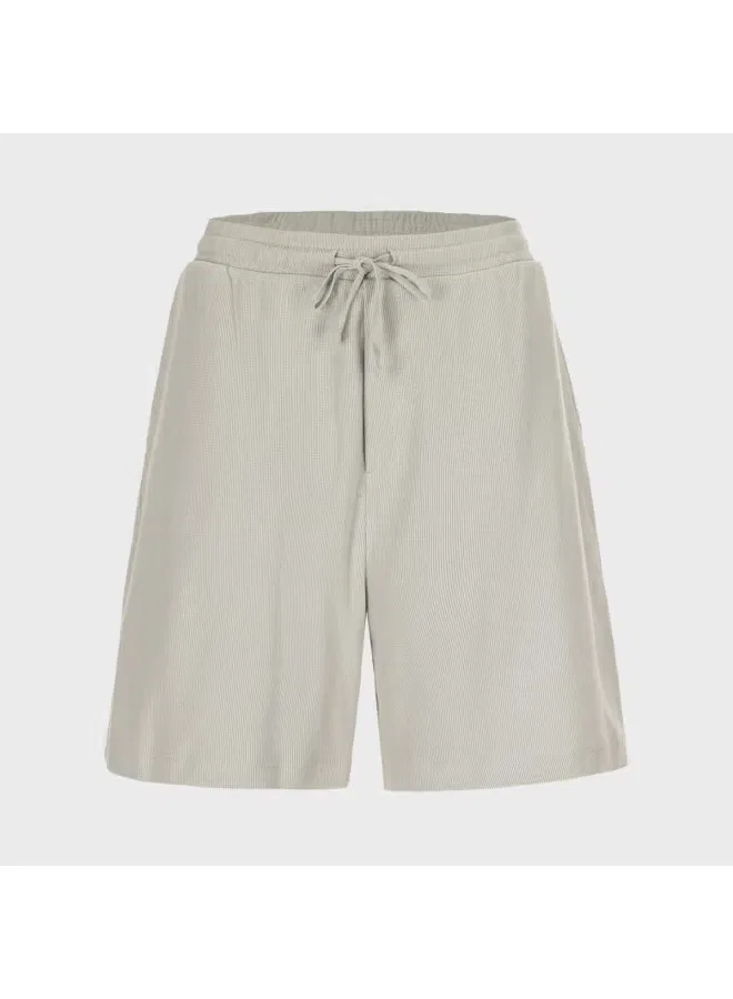 Шорты-бермуды хлопковые Zara, светло-серо-зеленый — фото 2
