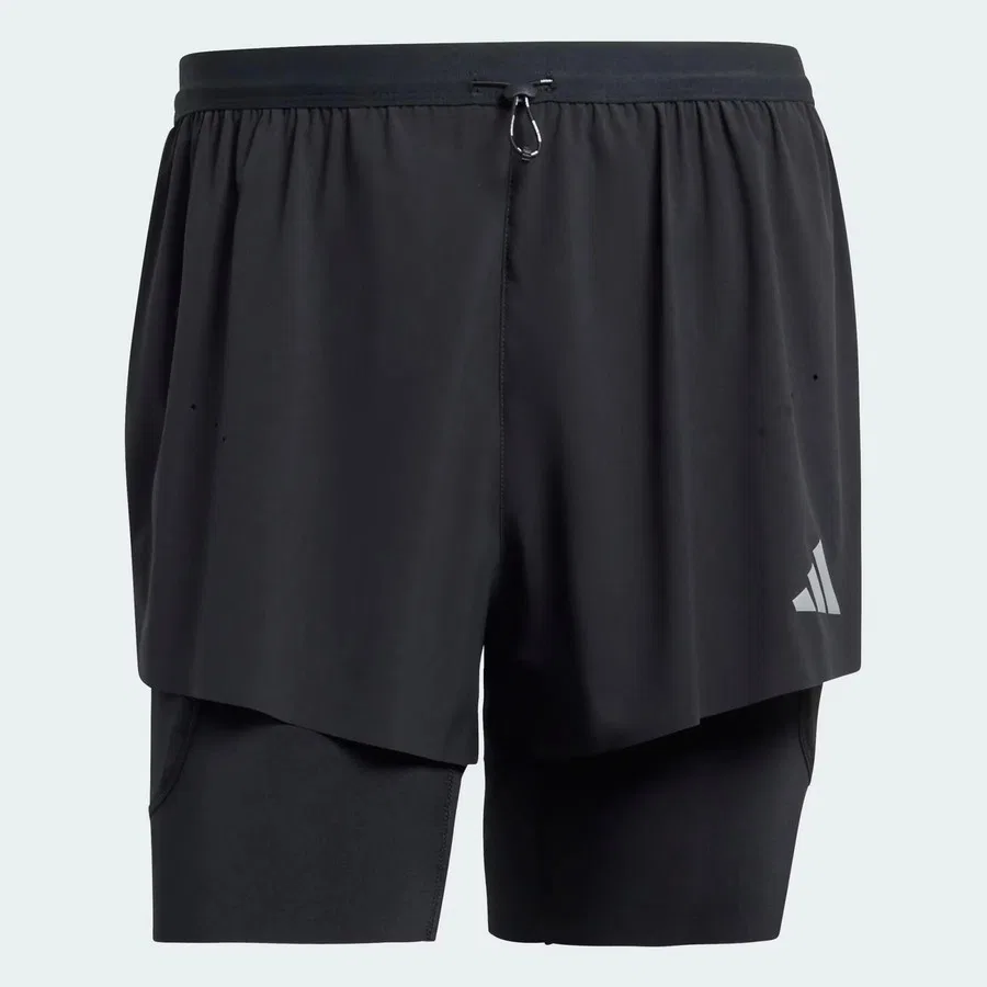 Шорты спортивные с леггинсами Climacool+ 2IN1 adidas, Черный — фото 4