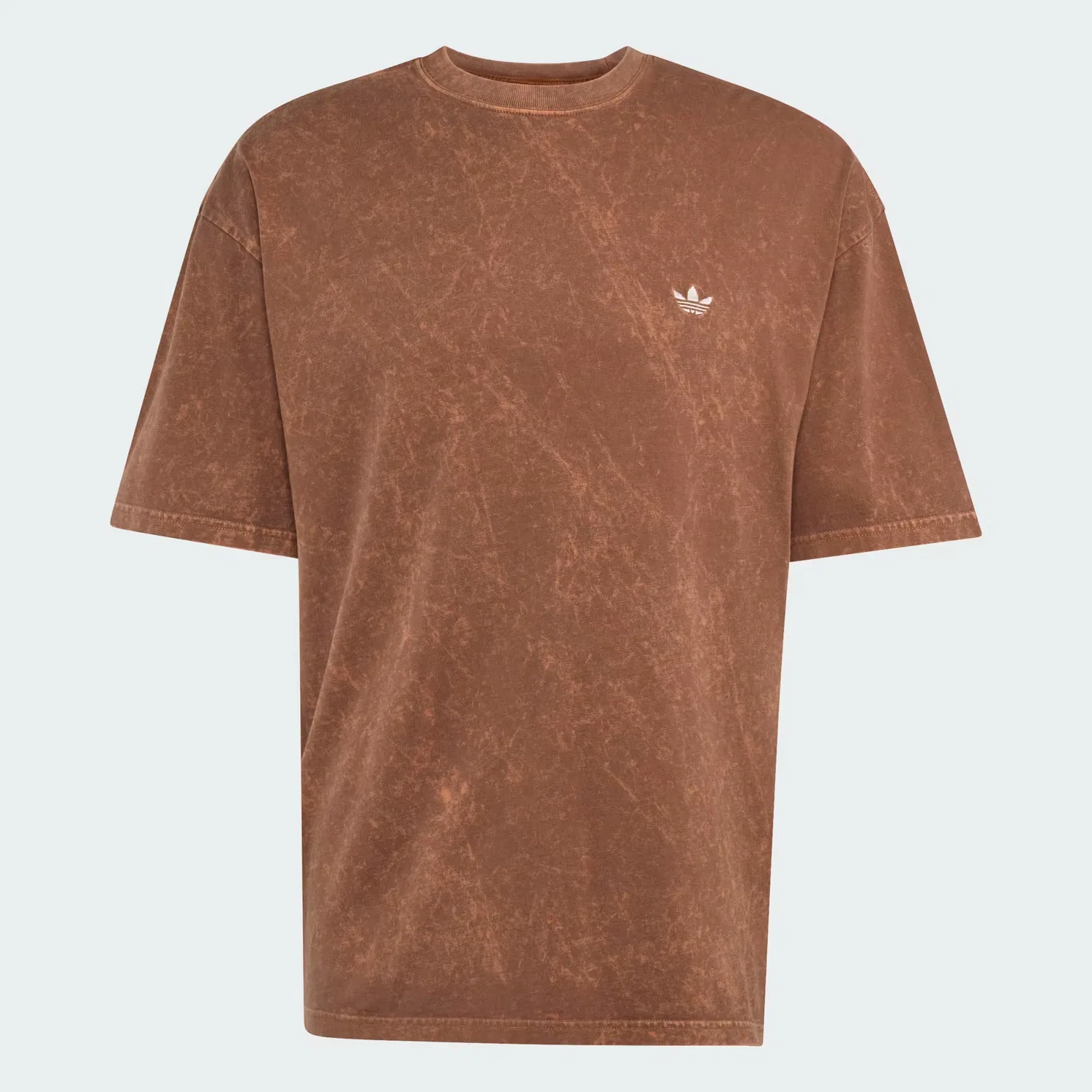 Мужская футболка со спущенными плечами Trefoil Essentials Adidas Originals, коричневый — фото 4