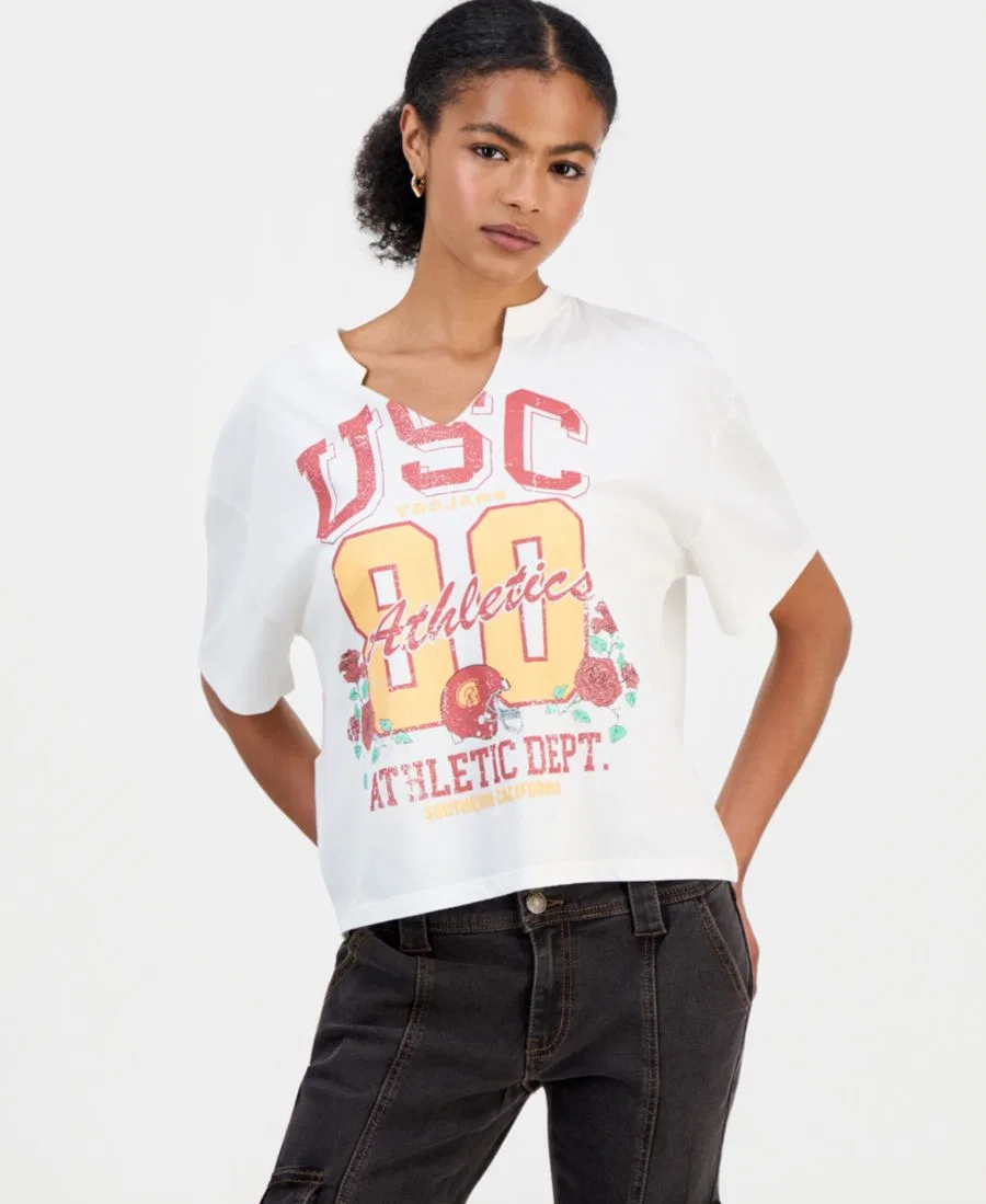 Футболка с графикой USC Athletics Grayson Threads, The Label, White