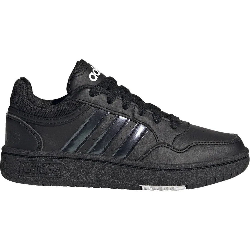 Детские спортивные кроссовки на шнуровке из искусственной кожи Hoops Shoes adidas — фото 2