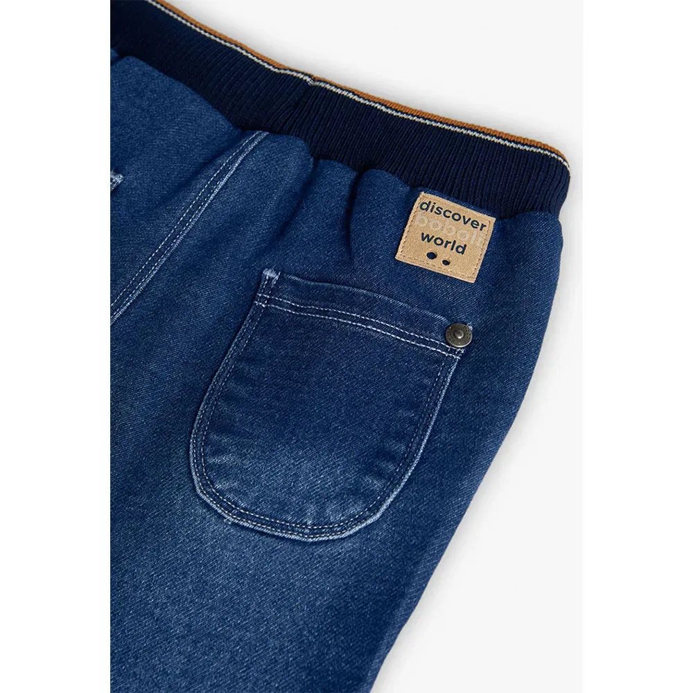Вьетнамки Denim Knit Boboli, синий — фото 4