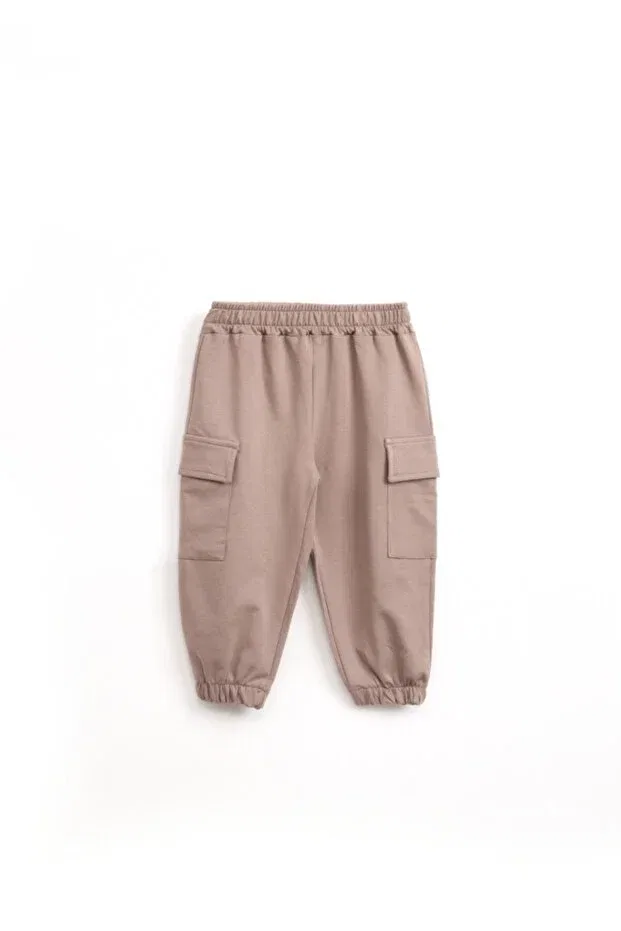 Детские спортивные штаны для девочек с карго-карманами Blumi Kids, Burgundy — фото 4