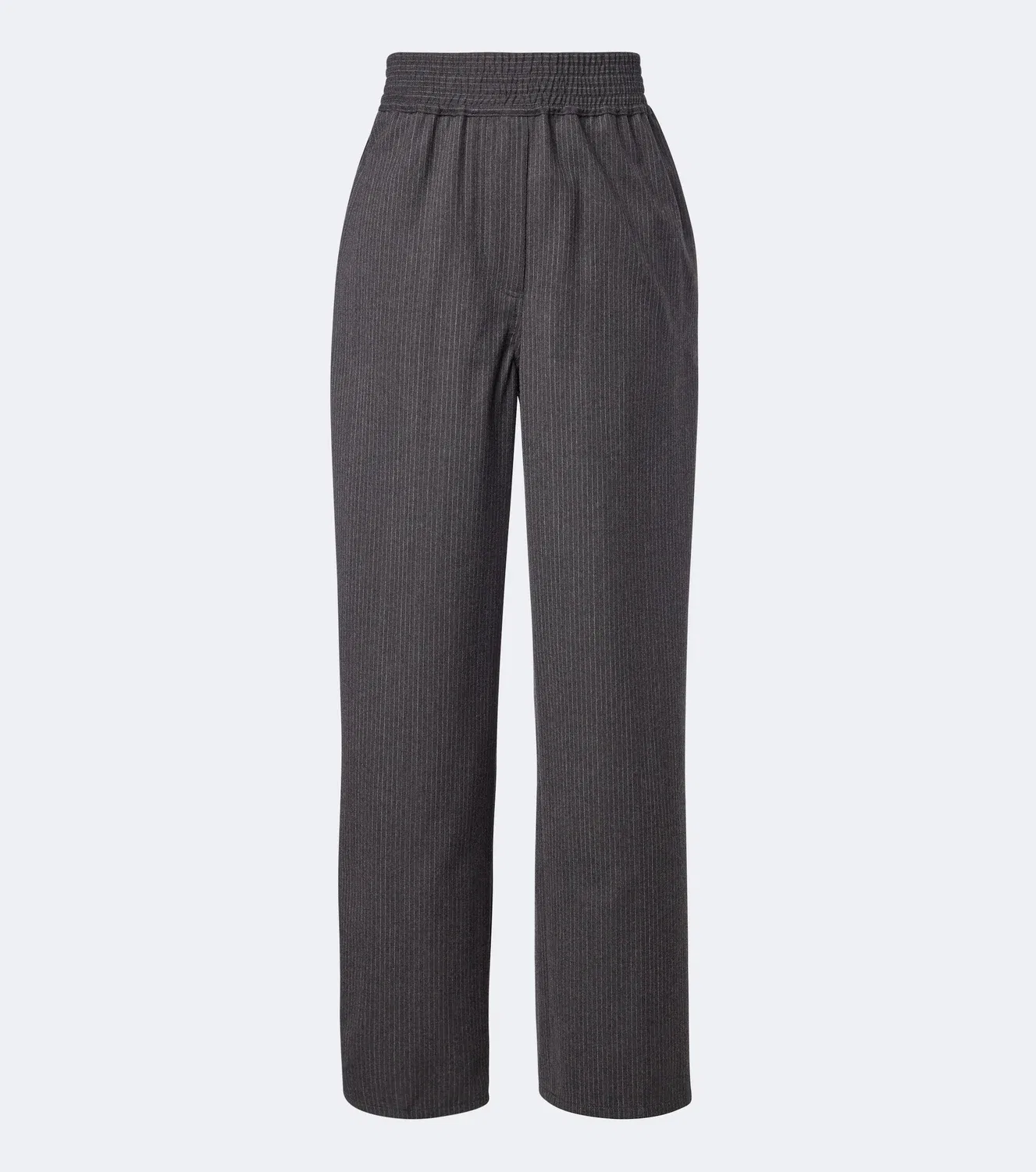 Прямые брюки из виргинской шерсти Jacquemus, серый