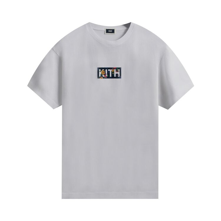 

Футболка Kith Begonia Floral Box Logo Tee 'White', белый