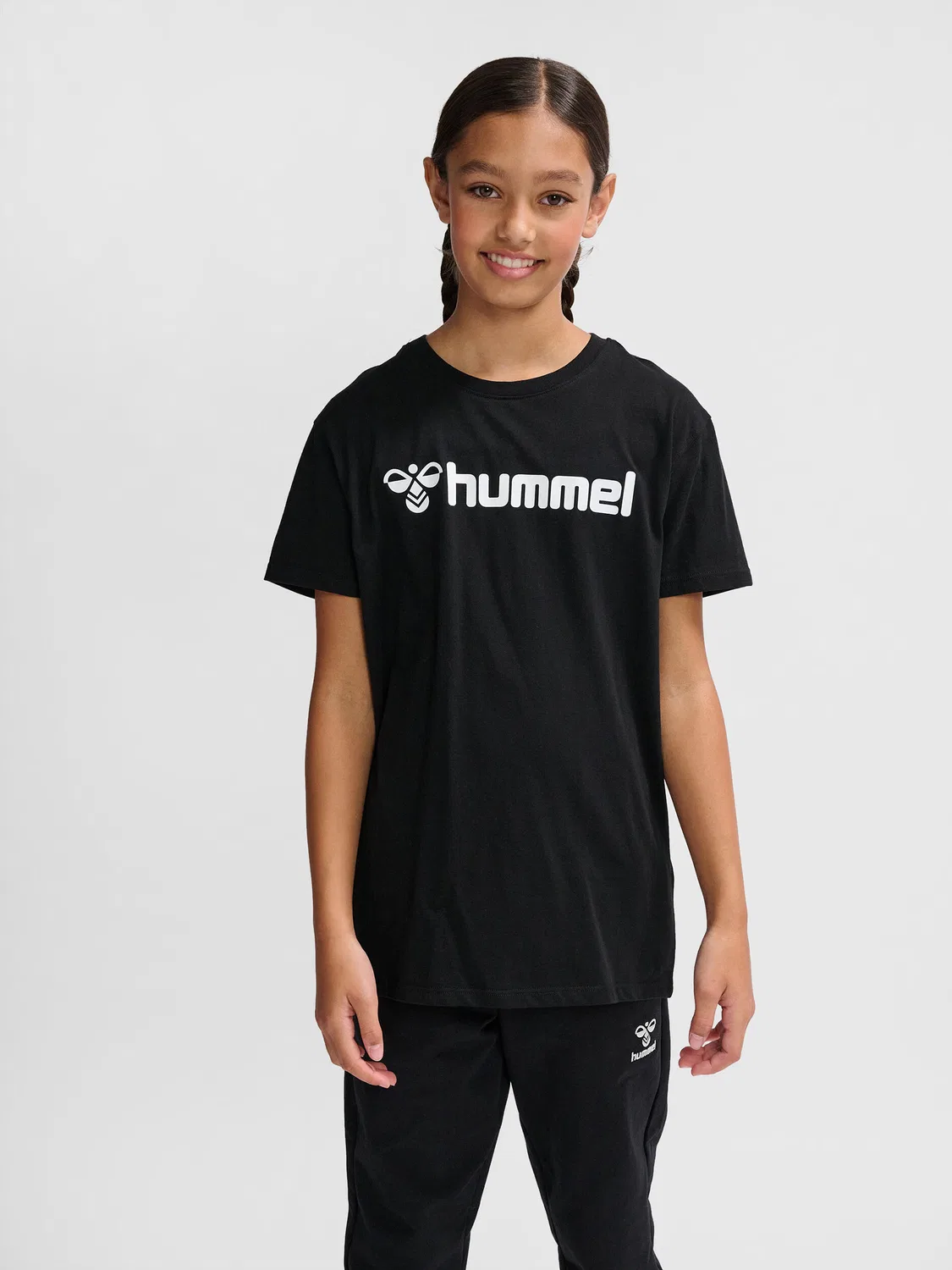 Детская футболка с принтом Hmlgo 2.0 Logo Hummel, Schwarz — фото 3