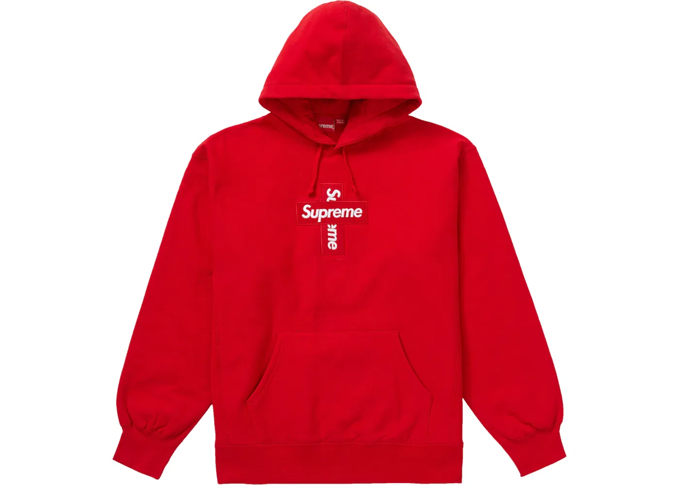 Мужской свитшот с принтом Cross Box Logo Supreme, Red