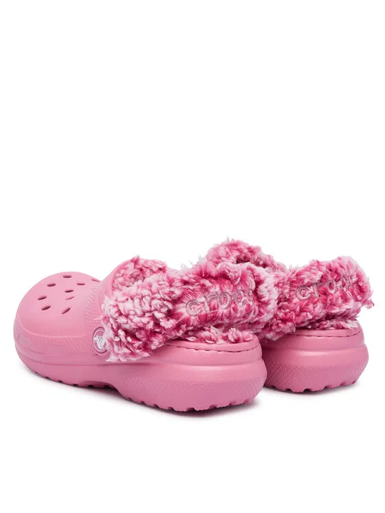 Шлепанцы Classic Fleece Lined Clog K Crocs, розовый — фото 4