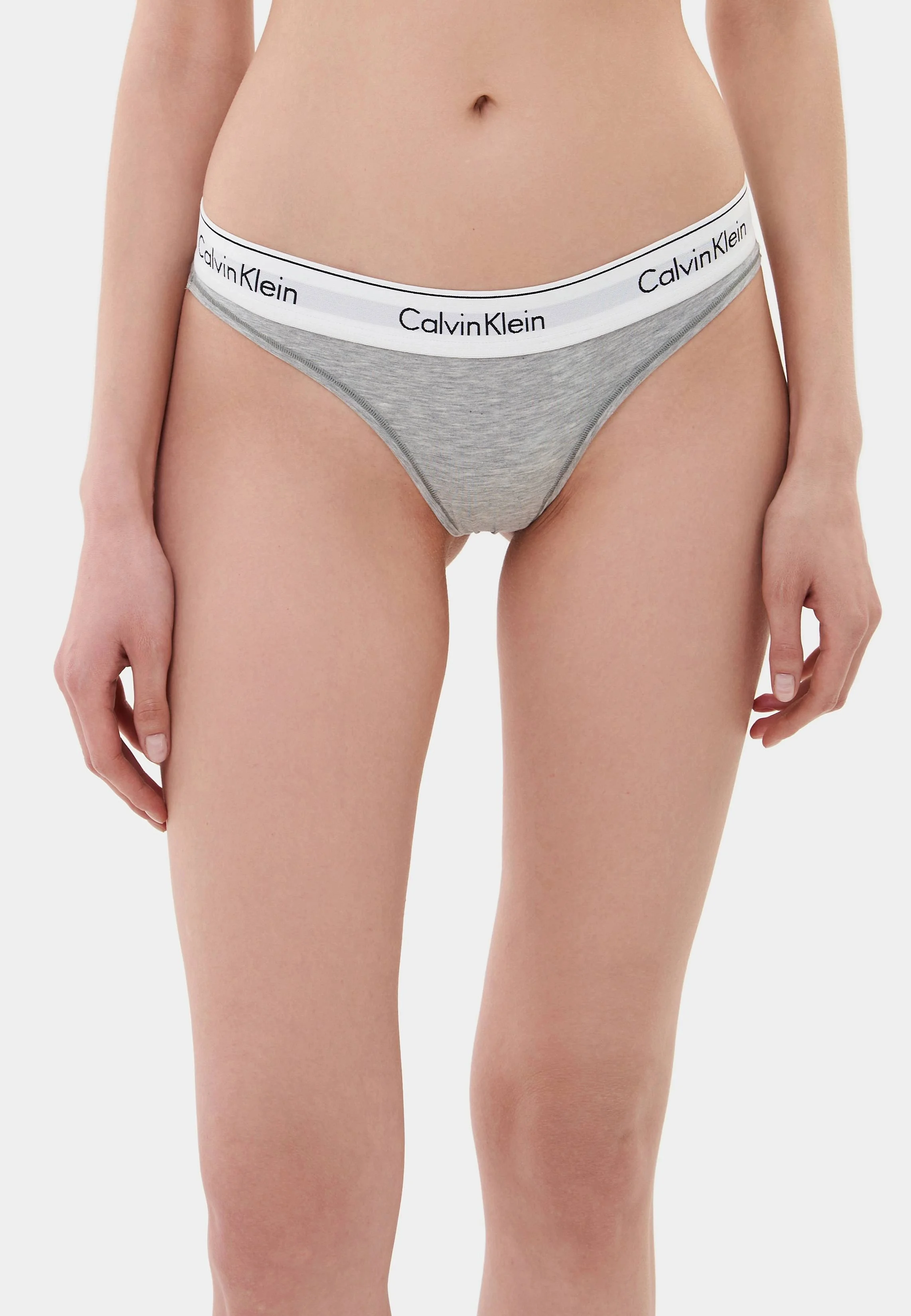 Стринги Calvin Klein Modern Cotton, серый