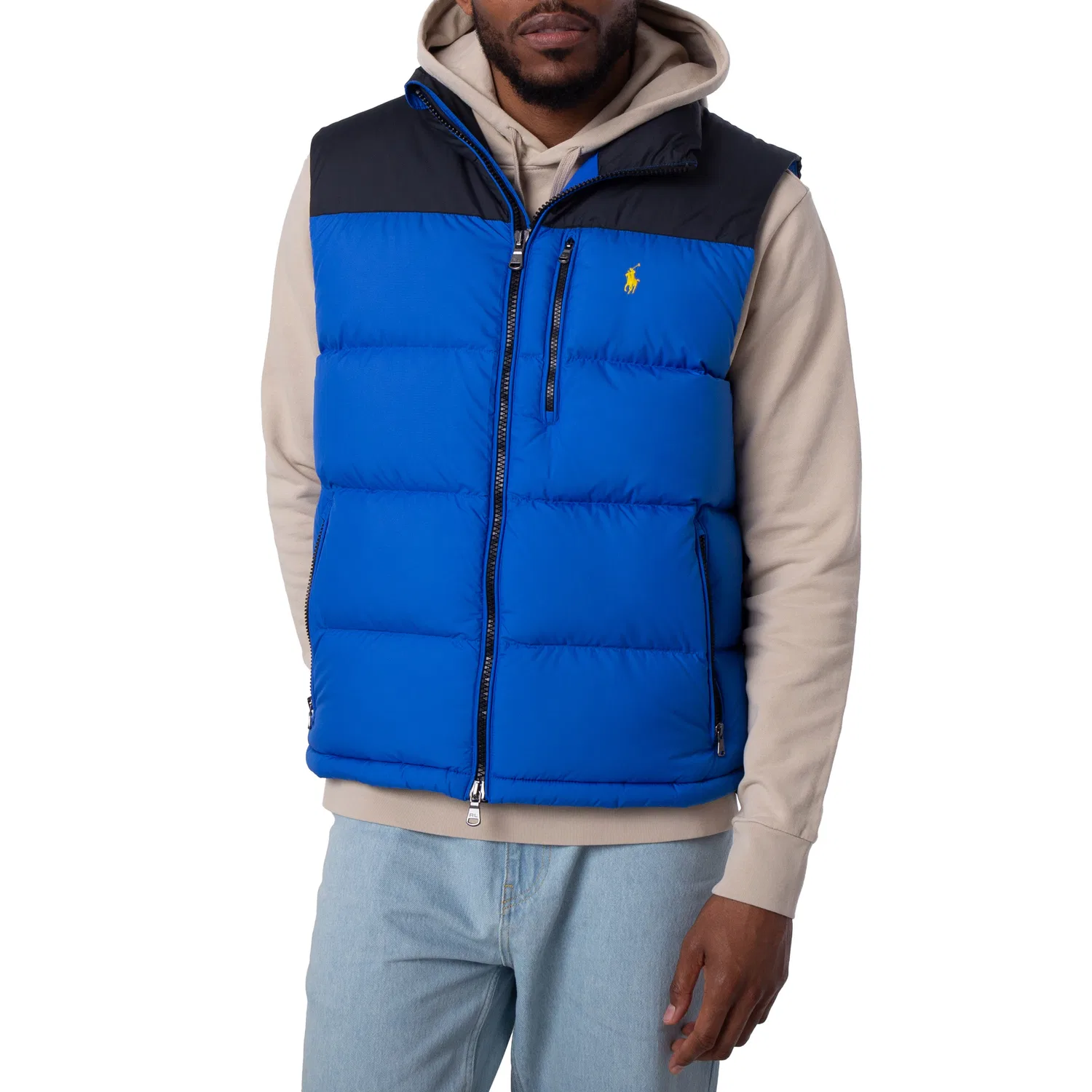 Жилет стеганый с цветовой блокировкой Gorham Polo Ralph Lauren, Heritage Blue/Polo Black