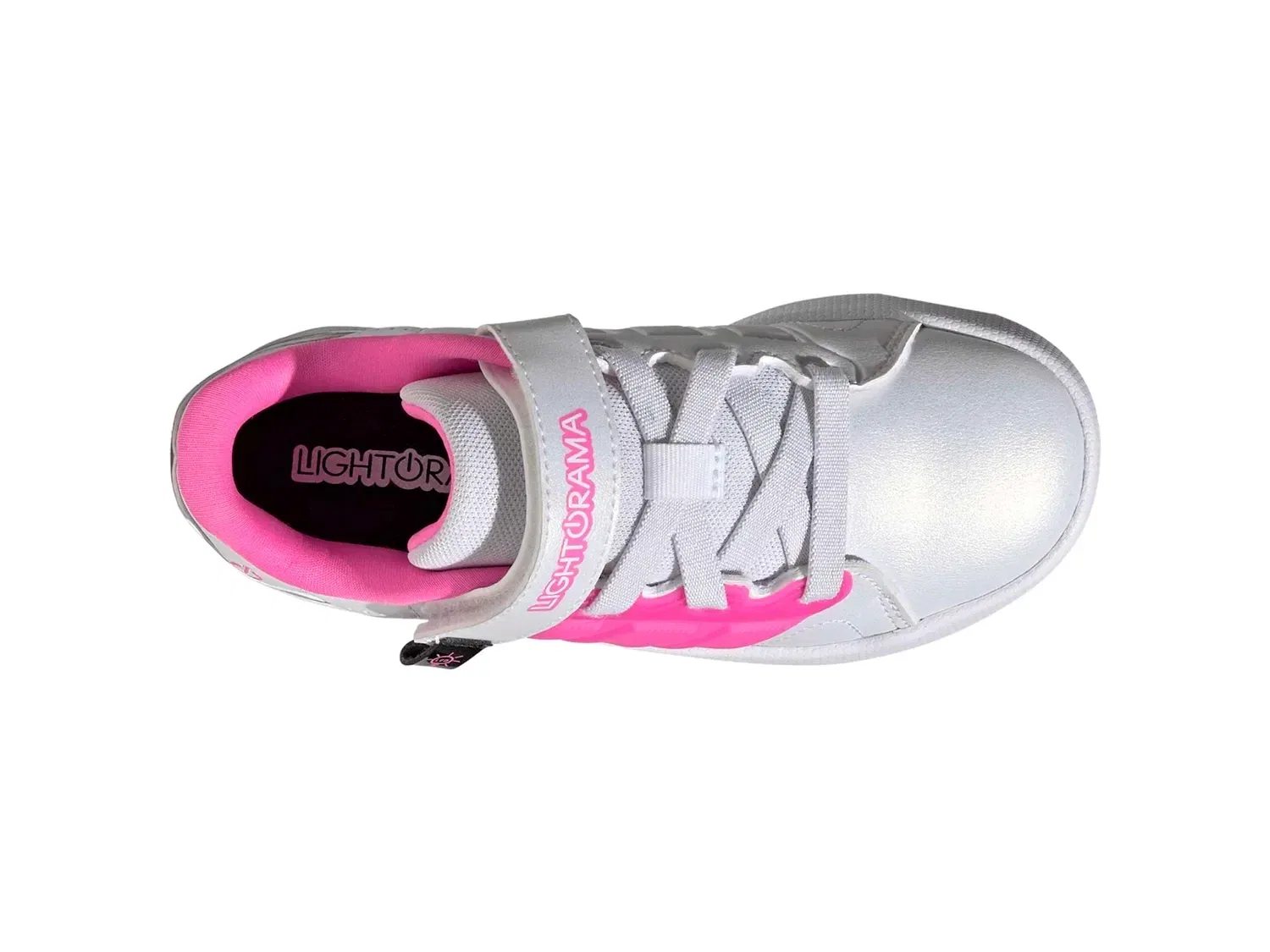 Кроссовки со светодиодами Lightorama, adidas, белый/розовый — фото 3