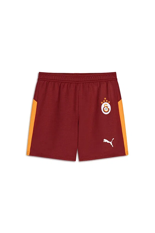 Детские шорты для девочек спортивные Galatasaray puma 2025/2026 kids home turf shorts 77982401 Gsstore, Yellow Red