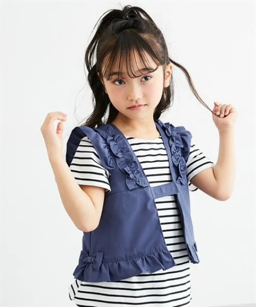 Детский жилет с принтом Ribbon QUNTSTYLE, Navy