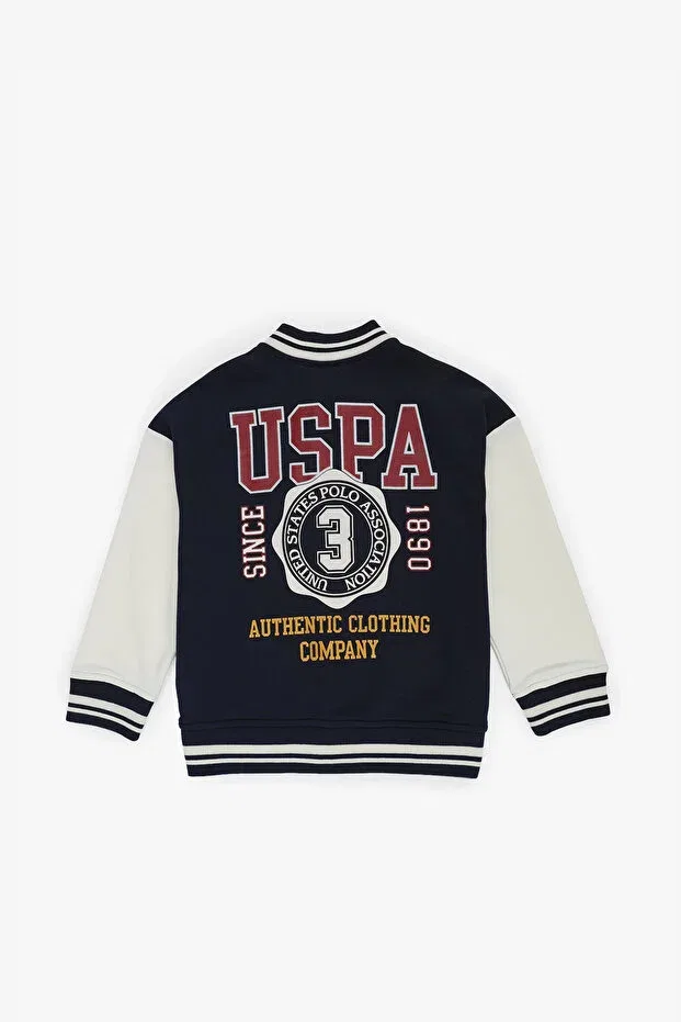 Детский кардиган для мальчиков вязаный U.S. Polo Assn., Navy Blue — фото 2