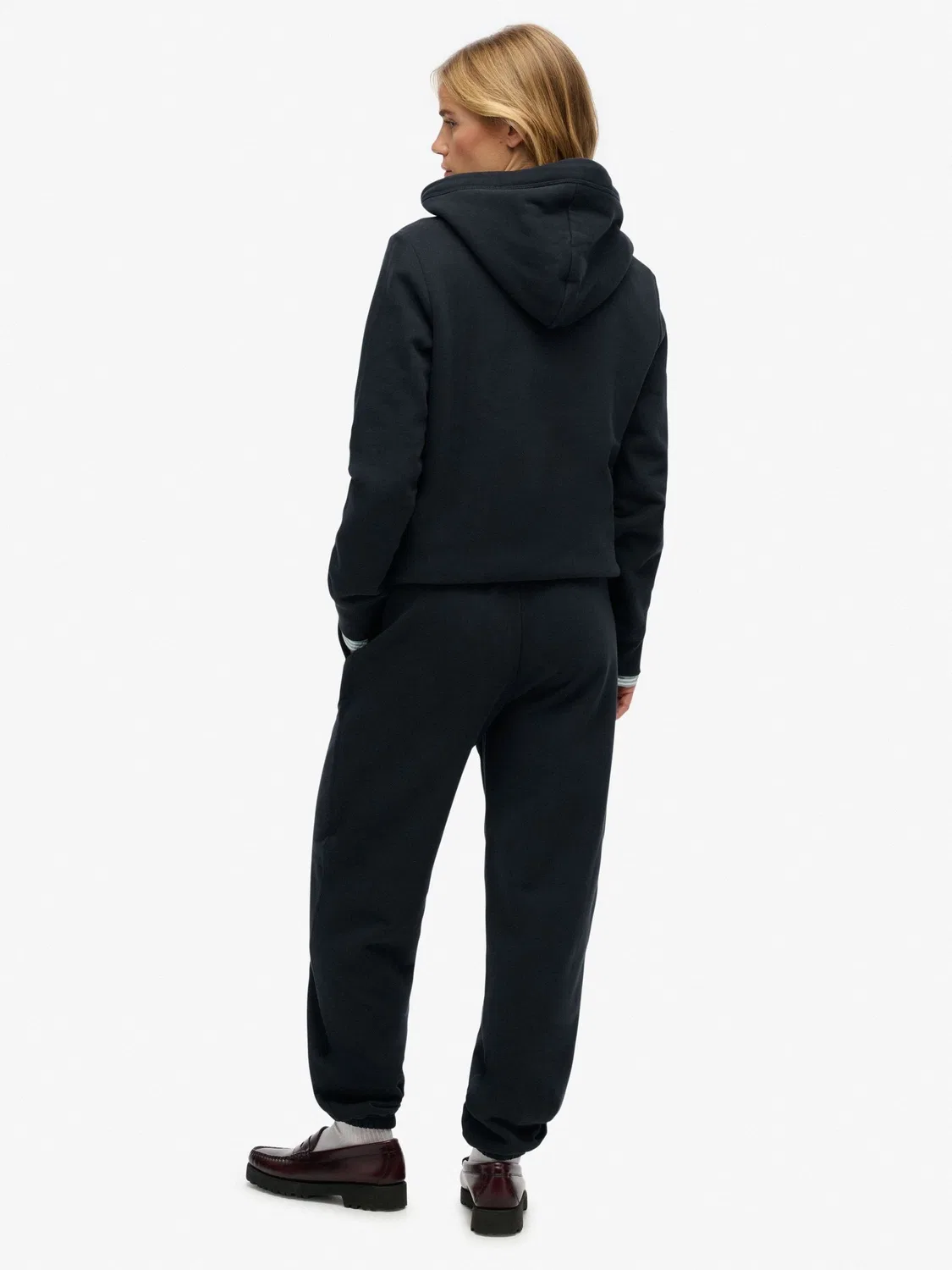 Джоггеры tapered fit Essential Logo Superdry, синий — фото 2