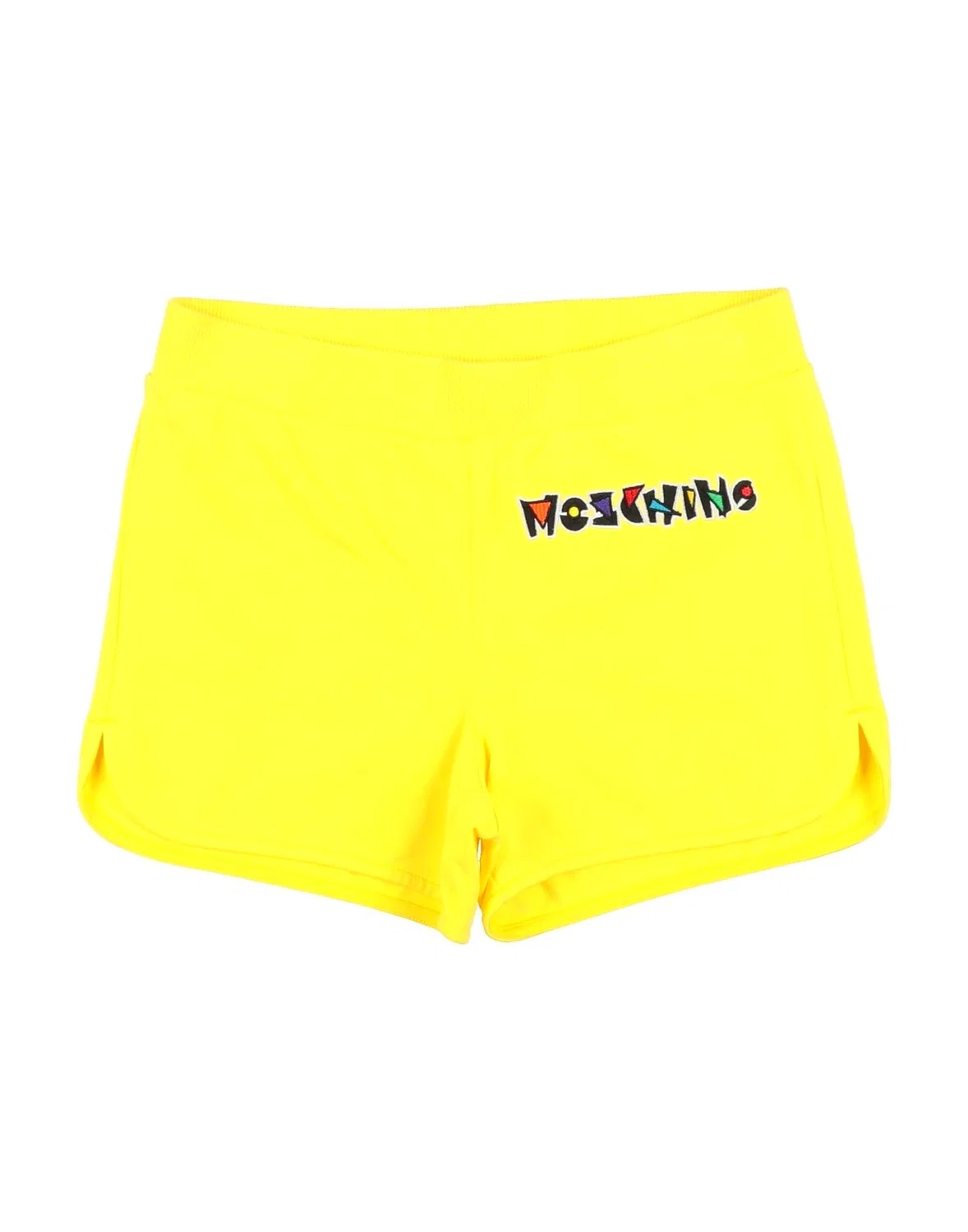 Детские шорты для девочек из французского терье Moschino Teen, желтый