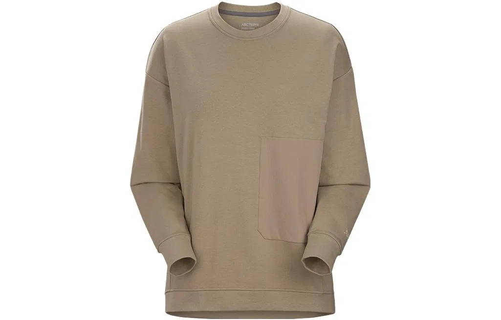 Arcteryx Женский свитшот с длинным рукавом Arc''teryx MOMENTA Sweatshirt, Light Tea Brown/Fallow