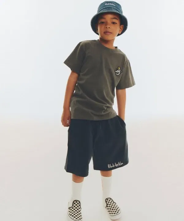 Шорты логотип терри, модели Logo terry shorts Blablakia, navy