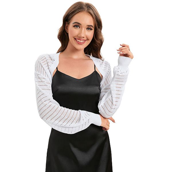 

Женский кардиган-шраг с открытой передней частью Maxxis Merch, White