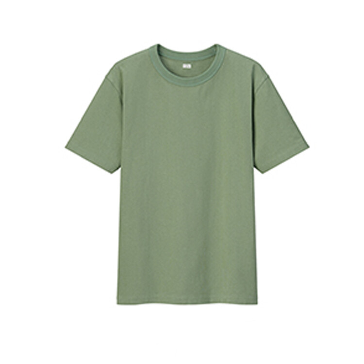 Футболка U Collection унисекс зеленая Uniqlo, зеленый — фото 2