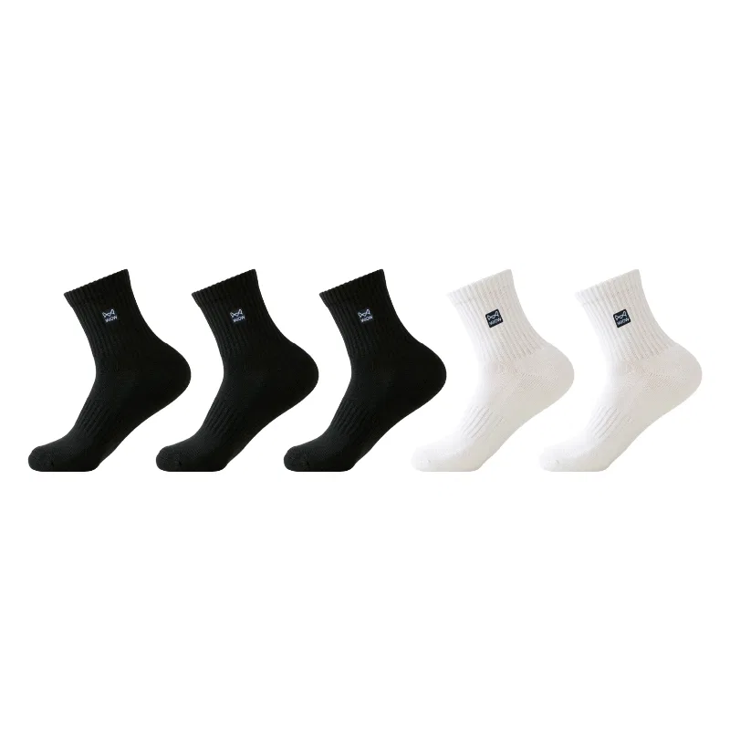 Детские носки с длинным голенищем, Unisex Crew Socks, MIIOW, 5 White — фото 3