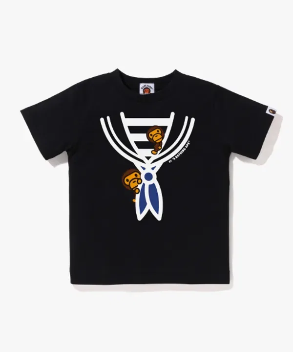 Футболка с коротким рукавом Milo Fake Marine, Bape, черный