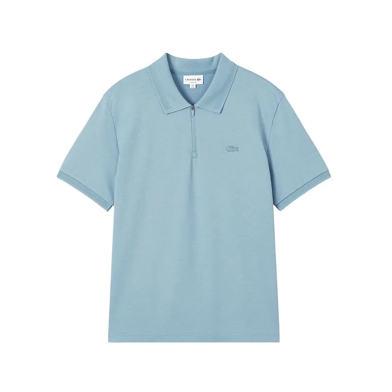 Мужское поло Lacoste, классический дизайн, синий