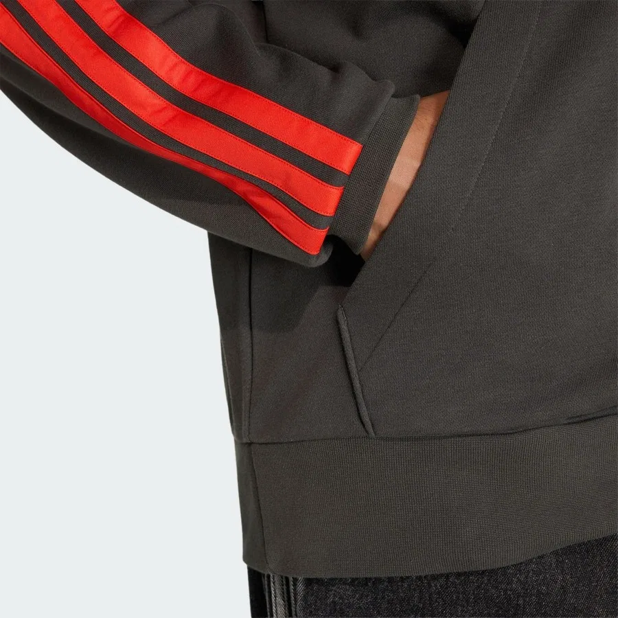 Худи с капюшоном из футера Adidas Performance KE6787 AUDI REVOLUT F1 TEAM DNA FRENCH TERRY HOODIE, Черный — фото 4