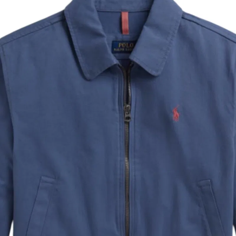Детская куртка на пуговицах с воротником Polo Ralph Lauren, Royal Blue — фото 4