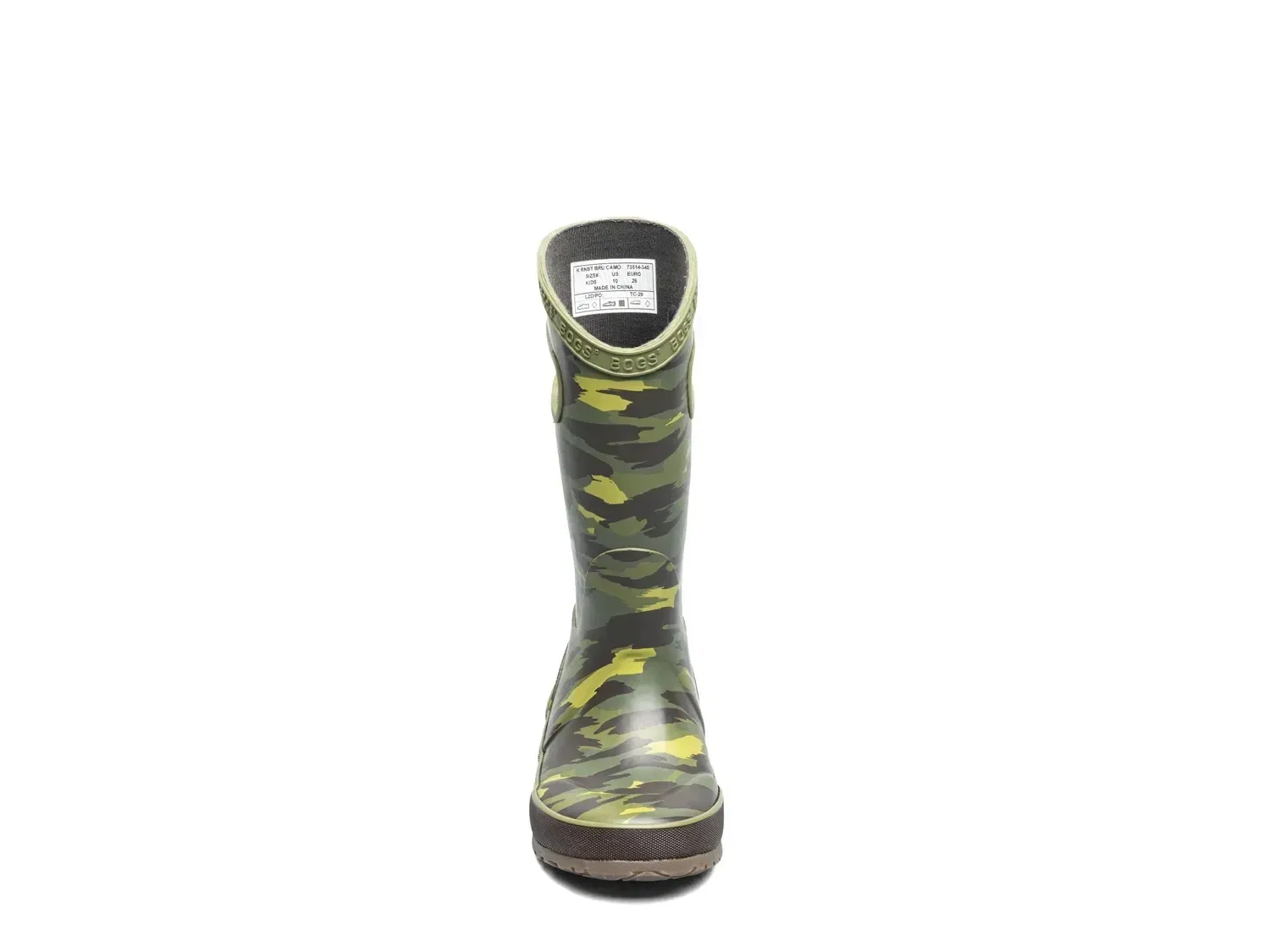 Резиновые сапоги Brush Camo для мальчиков, Bogs, зеленый/мультиколор — фото 2