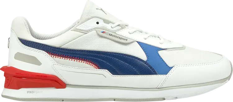 

Кроссовки Puma BMW Motorsport x Low Racer White Estate Blue, белый, Белый;серый, Кроссовки Puma BMW Motorsport x Low Racer White Estate Blue, белый
