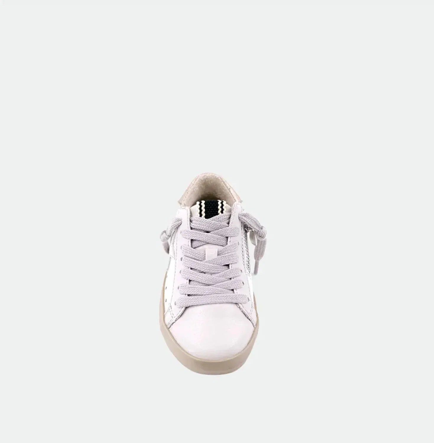 Детские кроссовки с декором Paula Sneaker SHU SHOP, Bone Lizard — фото 3