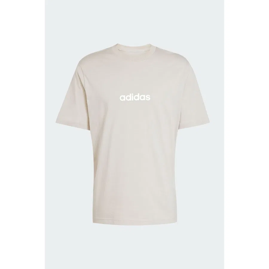 Футболка с принтом adidas, Бежевый — фото 4